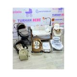 Turhan Bebe 20 Parça Yeni Doğan Sirus Bebek Çeyiz Seti (20 Parça)Park Beşik Ana Kucağı Bebek Arabası Mama Sand.. Kahverengi