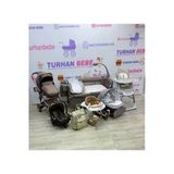 Turhan Bebe Yeni Doğan Armada Bebek Çeyiz Seti Travel Sistem Bebek Arabası Park Beşik... Kahverengi