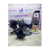 Turhan Bebe Yeni Doğan Bebek Çeyiz Seti Kabin Boy Bebek Arabası Puset Park Beşik Salıncak Yürüteç Oyun Halısı... Siyah