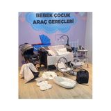 Turhan Bebe Yeni Doğan Optima Bebek Çeyiz Seti 22 Parça Park Beşik Bebek Arabası Puset Ana Kucağı... Gri/Siyah