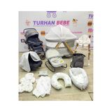 Turhan Bebe Yeni Doğan Zoodi Enerji Bebek Çeyiz Seti Beşik Bebek Arabası Ana Kucağı Çanta.... Gri