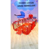 TURHANBEBE Çocuk Oyun Parkı Futbol Sahası Yürüme Öğrenme Çiti Yüksek Korumalı Basketbol Potalı Kırmızı