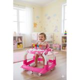 Turhanbebe Kornalı Oyuncaklı Mama Tablalı Zıp Zıp Hoppala Yürüteç & Örümcek & İlk Adım Pembe