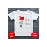Türk Balası Kurt Olur Isim Yazılabilen Kişiye Özel Çocuk Tişörtü, 14 Yaş, Unisex, Beyaz