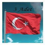 Turk Bayragi 3 Adet Rasel Turk Bayragi 70X105