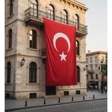Türk Bayrağı 600X900 cm - Raşel Kumaş Büyük Ebat Dış Mekân Direk