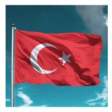 Türk bayrağı 60x90 cm- Alpaka Kumaş - 5 Adet