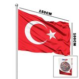 Türk Bayrağı Alpaka Kumaş 100X150cm (5433)