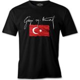 Türk Bayrağı & Atatürk - L - Siyah