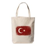 Türk Bayrağı - Baskılı Bez Omuz Çantası Pinterest Çanta (35x40 Cm)