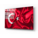 Türk Bayrağı Cam Tablo