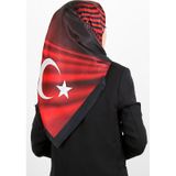Türk Bayrağı Desen Tafta Eşarp, Yeni Sezon Baş Örtüsü