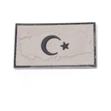 Türk Bayrağı Haritalı Bej Tactical Peç Bej