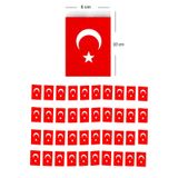 Türk Bayrağı ipli Küçük Boy (10 X 6 cm) - 1 Adet