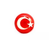 Türk Bayrağı Kaliteli Etiket Panjur Arması 3 Boyutlu Vidalı Arma (459478390)