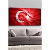 Türk Bayrağı Kanvas-canvas Tablo, 65 x 45