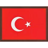 TÜRK BAYRAĞI (MDF Çerçeve) - 30x45cm