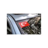 Türk Bayrağı Ön cam üst Köşe 12x8cm 1 adet bayrak üst cam sticker