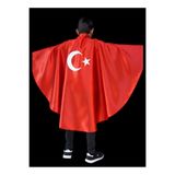 Türk Bayrağı Pelerin -23 Nisan Ve 29 Ekim Gösteri Kostümü PL-2026