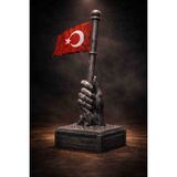 Türk Bayrağı Polyester - Altın - Gümüş - Bakır