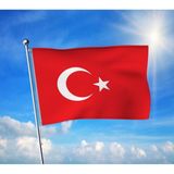 Türk Bayrağı Premium Raşel Kumaş 100X150 cm