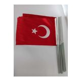 Türk Bayrağı Sopalı 20x30 Kumaş (30 LU)