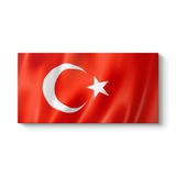 Türk Bayrağı Tablosu 80 x 40