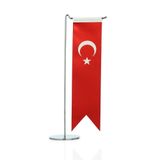 Türk Bayrağı Tekli Masa Takımı
