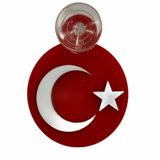 Türk Bayrağı Vantuzlu Pleksi Arma
