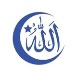Türk Bayrağı Ve Allah Sticker 17X17 Cm Mavi