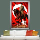 Türk Bayrağı ve At üstünde Atatürk Çerçeveli Tablo ATA281229