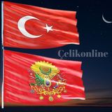 Türk Bayrağı ve Kırmızı Sancak Bayrağı Raşel Kumaş 50X75 cm