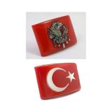 Türk Bayrağı Ve Osmanlı Etiket Panjur Arması 3 Boyutlu Vidalı (481501995)