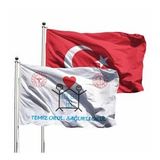 Türk Bayrağı ve Temiz Okul Bayrağı Raşel (2'li) 70x105