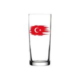 Türk Bayrak Baskılı Rakı Bardağı - Türk Bayraklı Rakı Bardağı