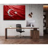Türk Bayrak Kanvas Tablo