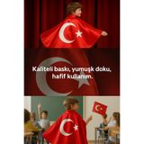 Türk Bayraklı KIRMIZI Pelerin 23 Nisan 29 Ekim 10 Kasım 19 Mayıs Gösteri Kıyafetleri DFDFH8987984189897