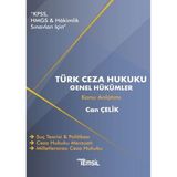 Türk Ceza Hukuku Genel Hükümler / Can Çelik / Temsil Kitap / 9786255895080