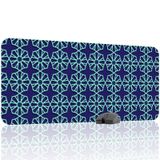 Türk Çini Desenleri Oyuncu Gaming Mouse Pad Kauçuk Kaymaz Taban Mousepad (V1, 90x40 XXL)
