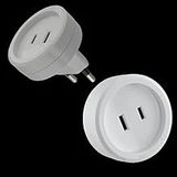 Türk Fişi – Amerikan Tip Fişe Çevirici Seyahat Adaptörü | Tip C Türkiye (Erkek) → Tip A Amerika (Dişi) | 250V – 6A | Amerika, Kanada, Japonya Uyumlu