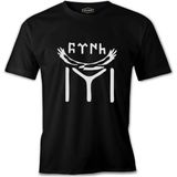 Türk Kayı Boyu Bayrak - Logo Siyah Erkek Tshirt - M
