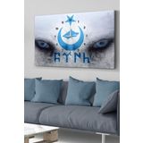 Türk Kurt Saatli Kanvas - Canvas Tablo