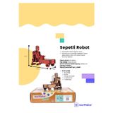 Türk Malı Sepetli Robot Dc Motorlu Ahşap Oyuncak Stem-A Set Çocuklar Için Boyanabilir Maket