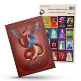 Türk Mitolojisi Koleksiyon Defter Zilant + Mitoloji Çıkartma (Kırmızı, Zilant)