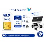 Türk Telekom 4G Data Sim Kart Aylık 20Gb Yıllık 240Gb Solar Kameralara Özel