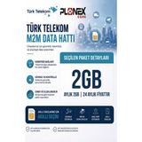 Türk Telekom M2M Data Hattı - 2 Yıllık Kullanım - Araç Takip, Alarm, Kamera ve Pos Cihazı Uyumlu M2M Sım Kart - 2GB