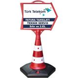 Türk Telekom Reklam Yönlendirme ve Tanıtım Ok Dubası - Kırmızı - Beyaz