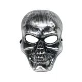 Turkafone Kuru Kafa Maske Cadılar Bayramı Kuru Kafa Maske Siyah Gümüş