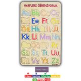 Türkçe Alfabe 29 Harf Alfabeyi Öğreniyorum Ahşap
