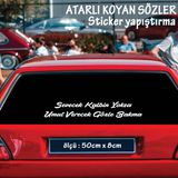 Turkce Araba Yazilari - Tiktok Facebook Sozleri Atarli Ukala Turkce Sarki Anlamli Sozler - Cam Yazilari Sticker Etiket Yapistirma
